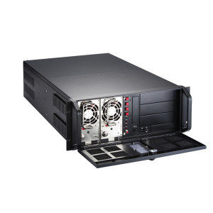 Axiomtek AX61492 4U 20-slot Rackmount chassis, three 5.25" and two 3.5" HDD drive bays